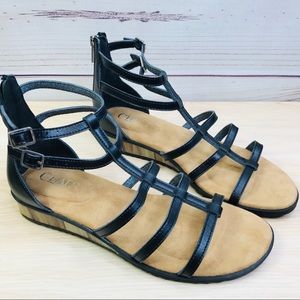 chaps olena women's gladiator sandals